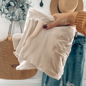 High Waist Cream Joggers